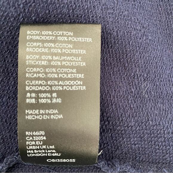 Maeve Anthropologie Riviera Dark Blue Short Sleeve Top Swimmers small - Picture 7 of 7